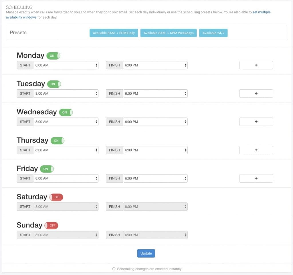 Scheduling Calls